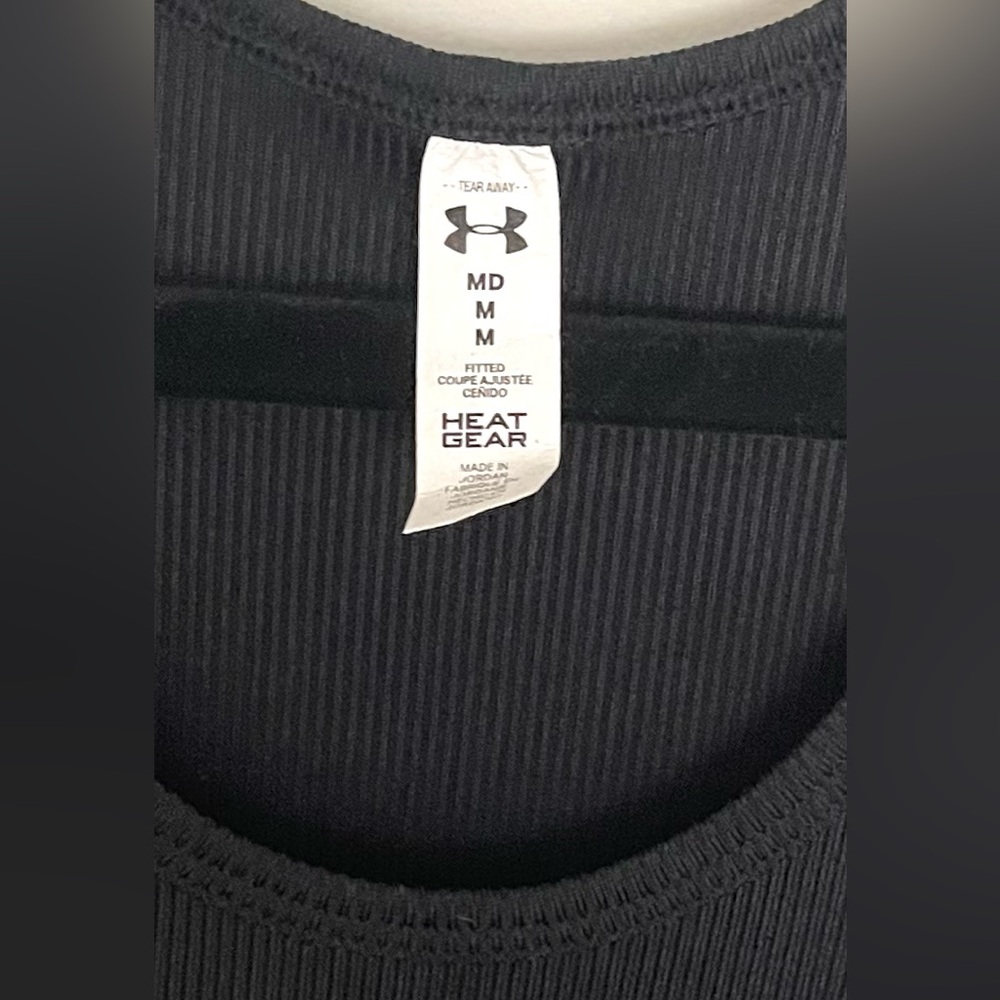 Under Armour Heat Gear Midnight Black Athletic Tank - Picture 5 of 10